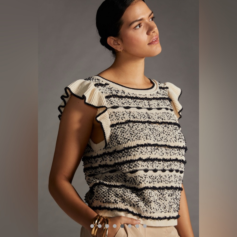 Anthropologie NWT Ruffle sweater Size‎ 2X